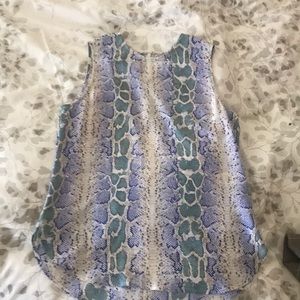 EUC Equipment blouse (XS) snakeskin print